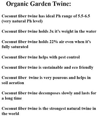 HOP Twine (Garden Twine) 7.5 Lbs per Spool Length +1150 feet,Thickness 5mm 100% Biodegradable