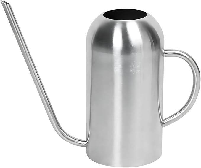 Watering Can Indoor Outdoor Plants, 50oz/1500ml Garden Long Spout Watering Cans, Stainless Steel Plants Watering Can Pot for Indoor House Plants Bonsai Flower Decorative