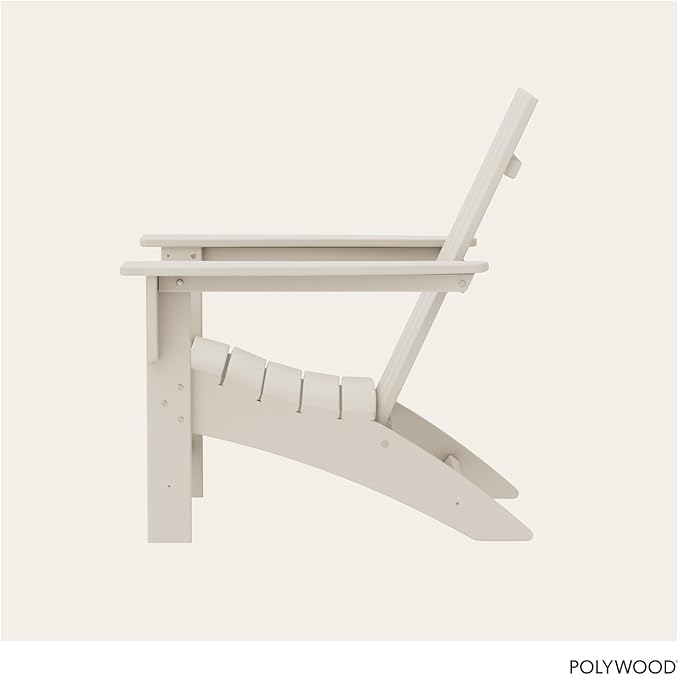 POLYWOOD AD420SA Modern Adirondack Chair, Sand
