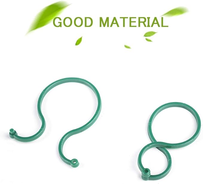 100 Pcs Plant Twist Clip Ties Garden Plant Support Clips Vegetables Tomato Vine Flower Clips Plant Locks for Securing Plants