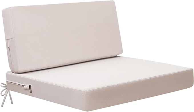 idee-home Outdoor Cushions for Patio Furniture, Outdoor Seat Cushion, Waterproof Couch Hampton Bay Deep Seat Replacement Chair Cushions for Garden Lawn Backyard Deck, 26.5 x 26.5
