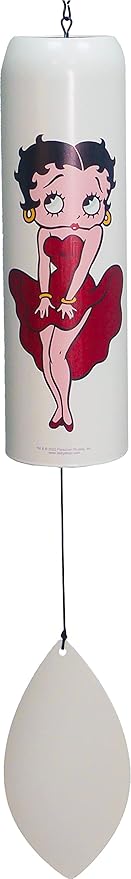 Spoontiques Betty Boop Bell Wind Chime - Outdoor Garden Décor - Decorative Chimes for Yard, Garden, Backyard and Patio Decoration