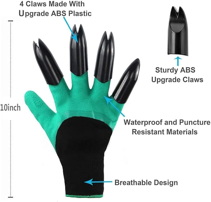 Claw Gardening Gloves for Planting, Garden Glove Claws for Women