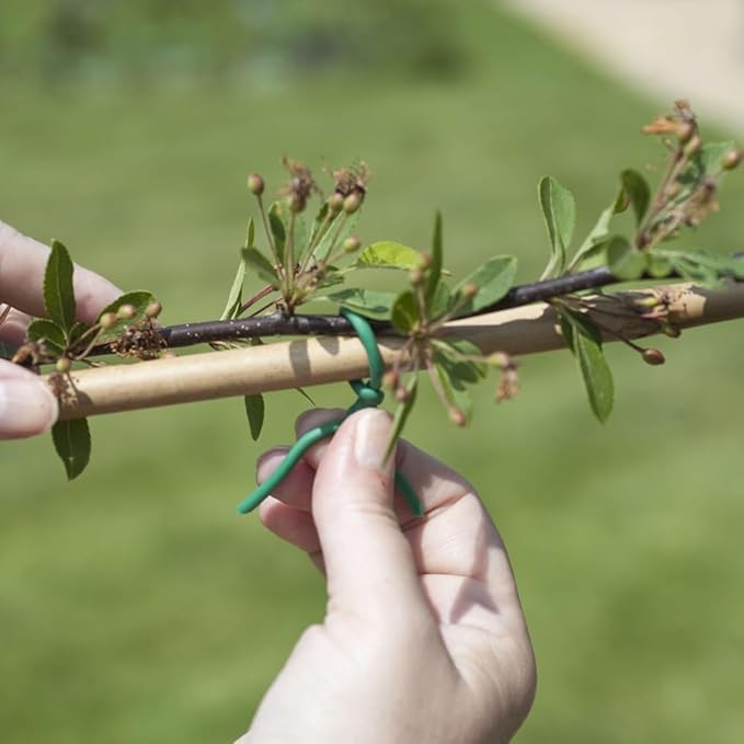 65.6 FT Soft Twist Ties for Plants – Durable Flexible TPR Rubber Coated Garden Wire with UV Protection, Reusable Plant Tie for Securing Tomatoes, Delicate Stems, Vines, Flowers, 2.5mm Diameter