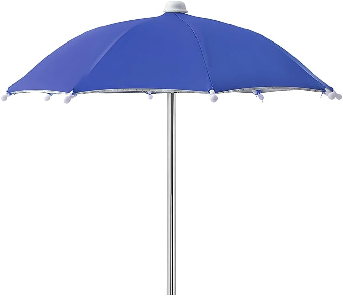Squirrel Picnic Table Feeder Replacement Mini Umbrella for Outside (Dark-Blue)