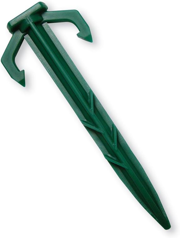 100 ct. Contractor Grade 4 Inch Biodegradable Stakes, Sod staples For Securing Weed Fabric, Landscape Fabric, Netting, and Blanket