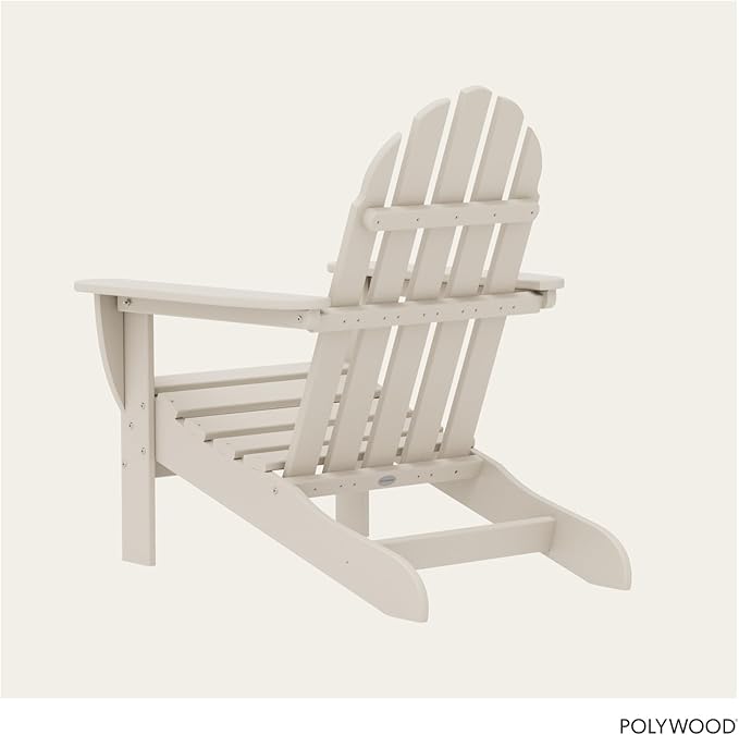 POLYWOOD AD4030SA Classic Outdoor Adirondack Chair, Sand