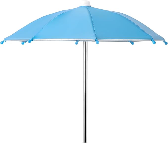 Squirrel Picnic Table Feeder Replacement Mini Umbrella for Outside (Blue)