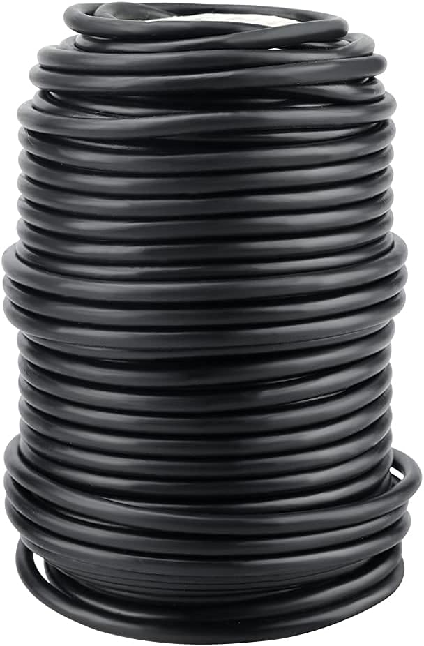 KINGLAKE GARDEN Flexible Soft Wire Ties,Soft Garden Plant Ties 3.5mm 65.6 Feet Green Plant Ties,Garden Twist Ties Heavy Duty Garden Wire for Plants