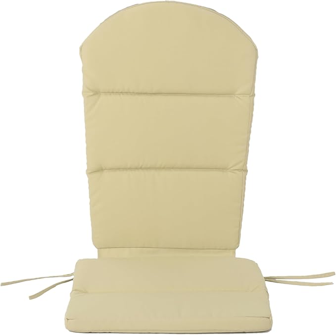 Christopher Knight Home Terry Outdoor Water-Resistant Adirondack Chair Cushions (Set of 4), Khaki, 4 Count (Pack of 1)