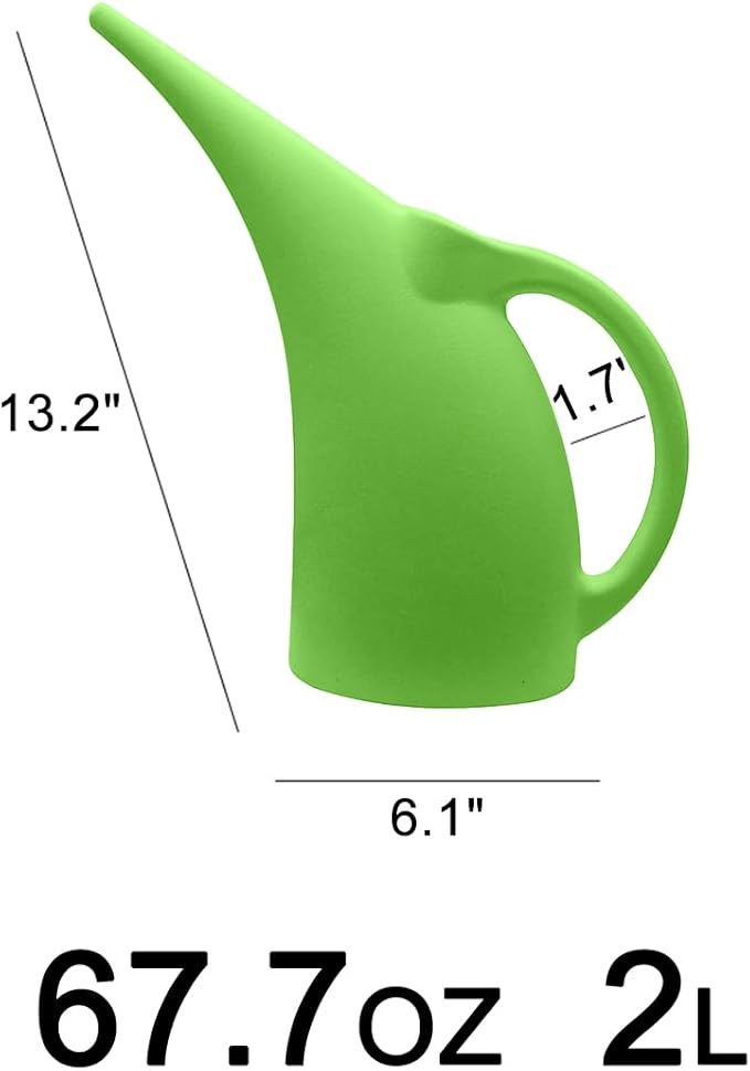 Plant Watering Can - Indoor and Outdoor Garden - 1/2 Gallon - Green