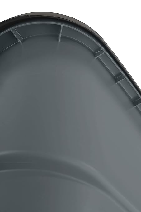 Rubbermaid Commercial Products Brute Rollout Trash/Garbage Can/Bin with Wheels, 50 GAL, for Restaurants/Hospitals/Offices/Back of House/Warehouses/Home, Gray
