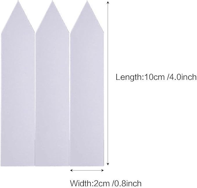KINGLAKE 1000 Pcs 4 Inch Plant Tags Garden Nursery Labels Plastic Pot Labels White,Box of 1000