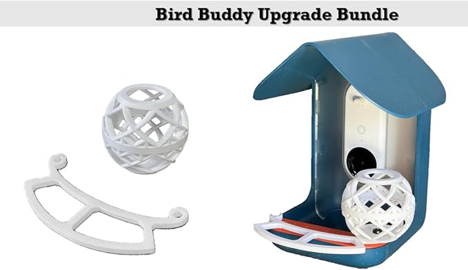 Perch, Suet Ball Holder & Mounting Screws Bundle for Bird Buddy - Compatible with Bird Buddy Smart Feeder for Enhanced Watching Experience