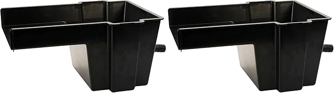 POND BOSS Waterfall Spillway, 8 inch Wide Weir, Waterfall Box, Smooth Flow, Durable Construction, Easy to Install, Great for Waterfalls, Pondless Water Features and Streams (Pack of 2)