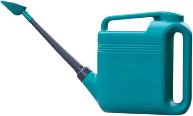 Watering Can, 5 L/1.3 Gallon Long Nozzle Plastic Spray Watering Can, Large Watering Can with Comfortable Handle for House, High Capacity Water Can for Garden, Plant Watering Devices for House (Blue)