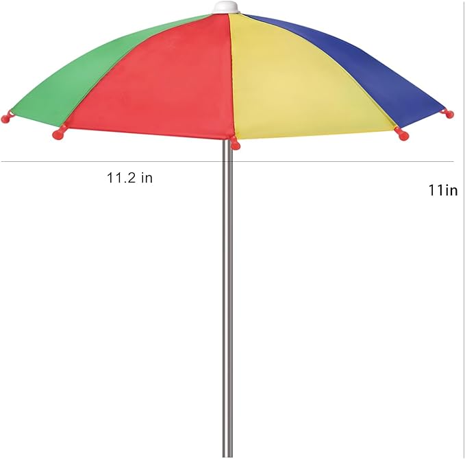 Squirrel Picnic Table Feeder Replacement Mini Umbrella for Outside (Multiple Color 1)