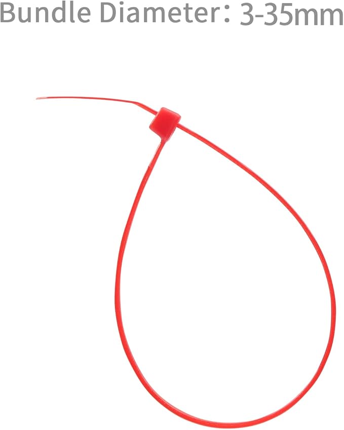 XINGO 1000 PCS 6 inch Cable Zip Ties, 18lb Strength, Small Tie Wraps Self-Locking Nylon Zip Ties for Indoor and Outdoor Use (Red)