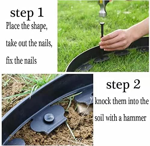 Landscape Anchoring Spikes, 25PCS 8 Inch Spiral Plastic Landscape Spikes for Garden Lawn Yard, Paver, Weed Barrier, Artificial Turf (8in -25 Count)