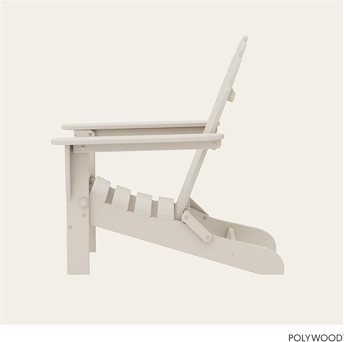 POLYWOOD AD5030SA Classic Folding Adirondack, Sand, 35.00" x 29" x 35.00"