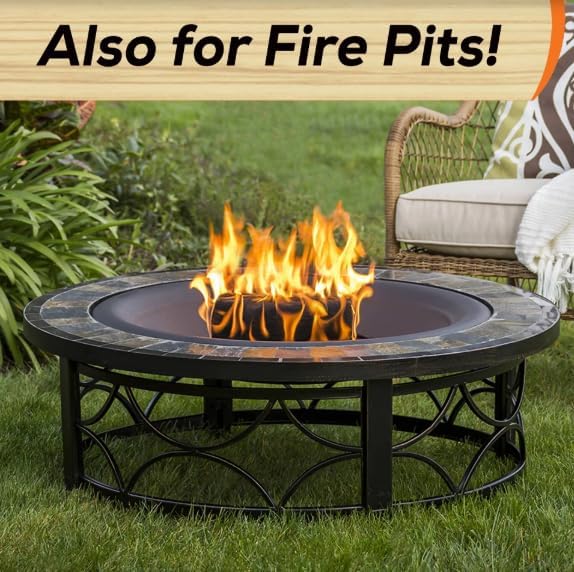 Duraflame Crackleflame Firelogs – Cozy Crackling Fireplace Logs, Fast Lighting in Under 5 Minutes, Burns 80% Cleaner Than Wood, Indoor/Outdoor Use (2 Cases + Matches)