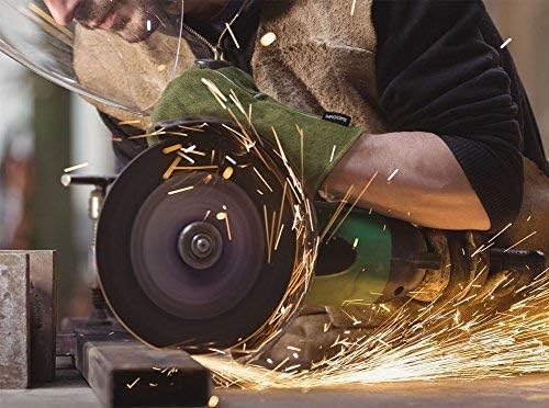 INNO STAGE Welding Gloves Heat Resistant 16 Inches Cowhide 662 ℉ Leather Forge Mig Welder Gloves for BBQ