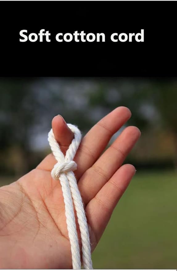 Flipped 100% Natural Macrame Cotton Cord, 6mm x 55 Yards Twine String Colored Cotton Rope Craft Cord for DIY Crafts Knitting Plant Hangers Christmas Wedding Decor (Beige, 6mm55yards)