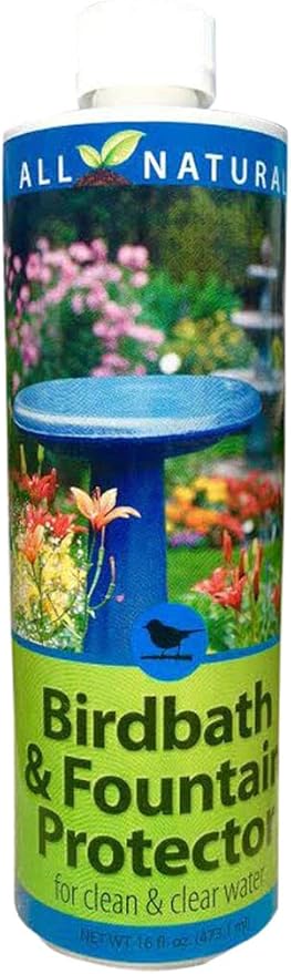 Birdbath & Fountain Protector 95566, 16 oz. for Clean and Clear Water, 16 Fl Oz (Pack of 1)