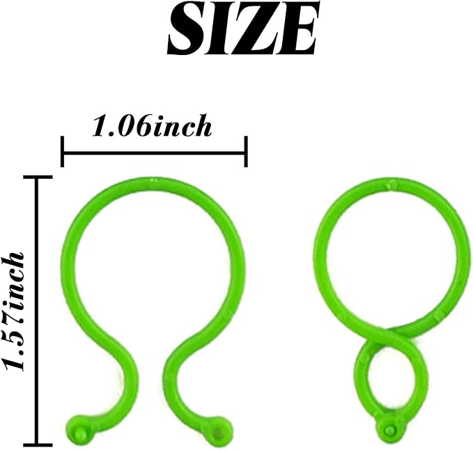 RONYOUNG 500PCS Plant Twist Clip Ties Garden Plant Support Clips Vegetables Tomato Vine Flower Clips Plant Locks for Securing Plants