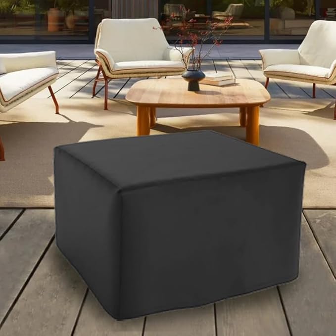 Square Fire Pit Cover for 29-32 Inch Firepit, Heavy Duty Outdoor Patio Fire Pit Table Cover, Gas Fire Pit Cover - Waterproof Dustproof Anti UV and Tear Resistant