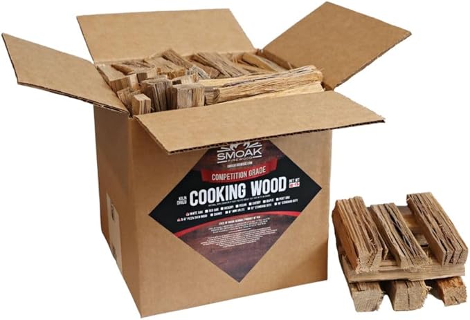 Smoak Firewood Cooking Wood Mini Splits - USDA Certified Kiln Dried (Red Oak, 5-6in Tiny Pizza Oven Wood) for Portable Pizza ovens (729 Cubic Inches)