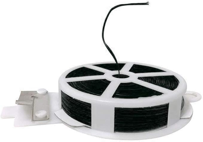 Plant Twist Ties with Cutter 2 Pack, Garden Twist Ties for Plants and Gardening Black Total 328 Feet