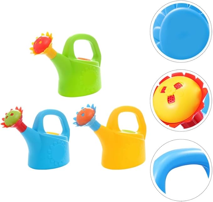 STOBOK 3Pcs Kids Watering Can, Chicken Watering Cans Bath Toy Kids Gardening Outdoor Toys Water Play Set for Toddlers (Random Color)