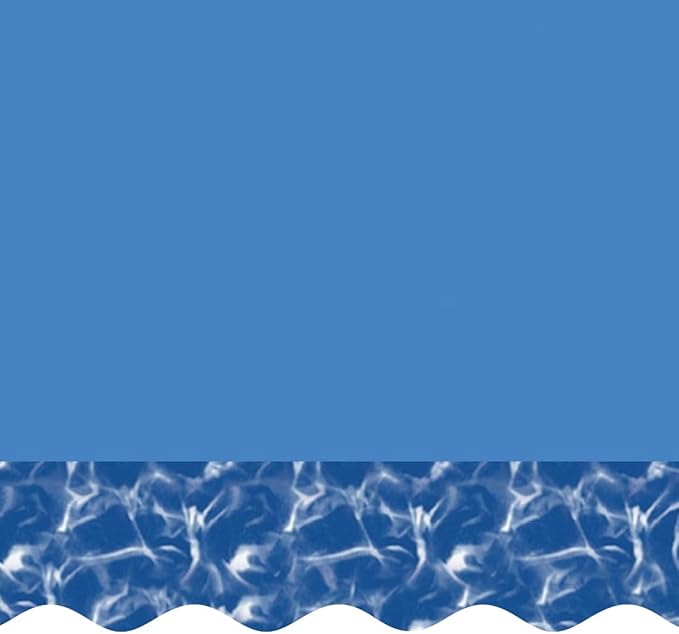Smartline 24 ft Round Swimming Pool Liner | Swirl Bottom | Overlap Style | 48-52 Inch Wall Height | 25 Gauge Heavy Duty Virgin Vinyl | Designed for Steel Sided Above Ground Pools