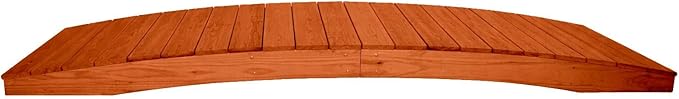 10 FT CEDAR Amish Made Pinewood Heavy Duty Garden Bridge for Walkway, Backyard Pond & Landscaping, Outdoor Wooden Footbridge for Koi Pond, Japanese Style Decorative Bridge, Made in USA