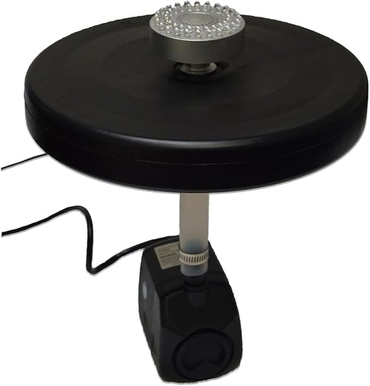 HALF OFF PONDS Small Floating Fountain – 600 GPH Pump for Pools, Ponds & Water Gardens – Adjustable 40" Spray – 48 White LED Lights, Float & 30' Cord