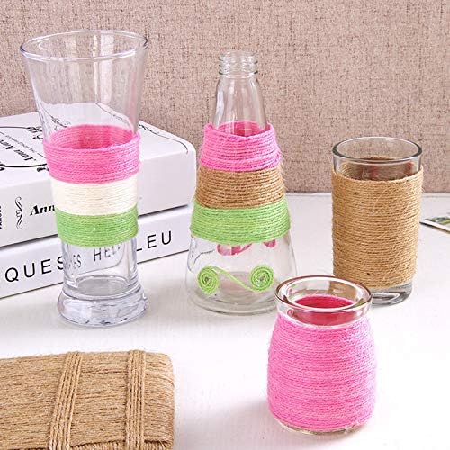 JijAcraft Jute Twine String 328 Feet, 2mm Natural Hemp for Gift Wrapping, 3-Ply Climbing Plant, Garden Craft, DIY Christmas Handmade Arts, Gift Decoration