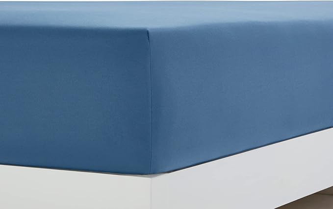 Clara Clark Bed Sheets, Premier 1800 Series 4 Piece Bed Sheet Set, Deep Pocket, Wrinkle, Fade, Stain Resistant, Luxury Soft Bedding Sheets & Pillowcases, King, Blue Heaven
