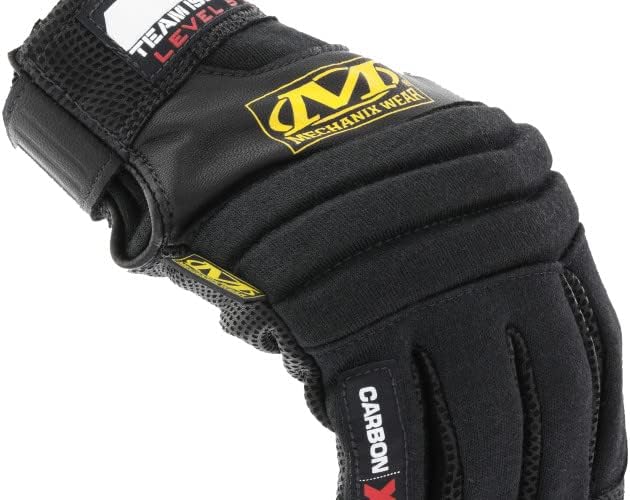 Mechanix Wear CarbonX Level 5 Fire Protection Gloves - Genuine Leather Extreme Heat & Flame Resistant Gloves - Heavy Duty High Temperature Resistance - Large - Black