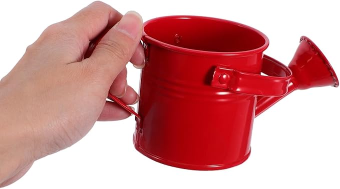 4Pcs Kids Watering Pot Metal Waterbottle Creative Watering Tin Small Watering Can Iron Sprinkling Kettle Portable Watering Can