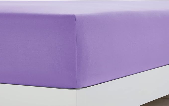 Clara Clark Bed Sheets, Premier 1800 Series 4 Piece Bed Sheet Set, Deep Pocket, Wrinkle, Fade, Stain Resistant, Luxury Soft Bedding Sheets & Pillowcases, Queen, Lavender