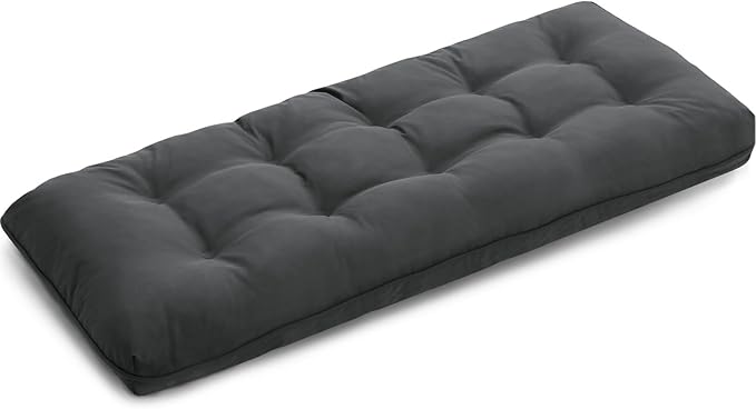 4" Thick Outdoor Bench Cushion 44x19x4 Inch, Waterproof Patio Furniture Cushions, Bench Seat Cushion for Porch Swing, Window, Indoor
