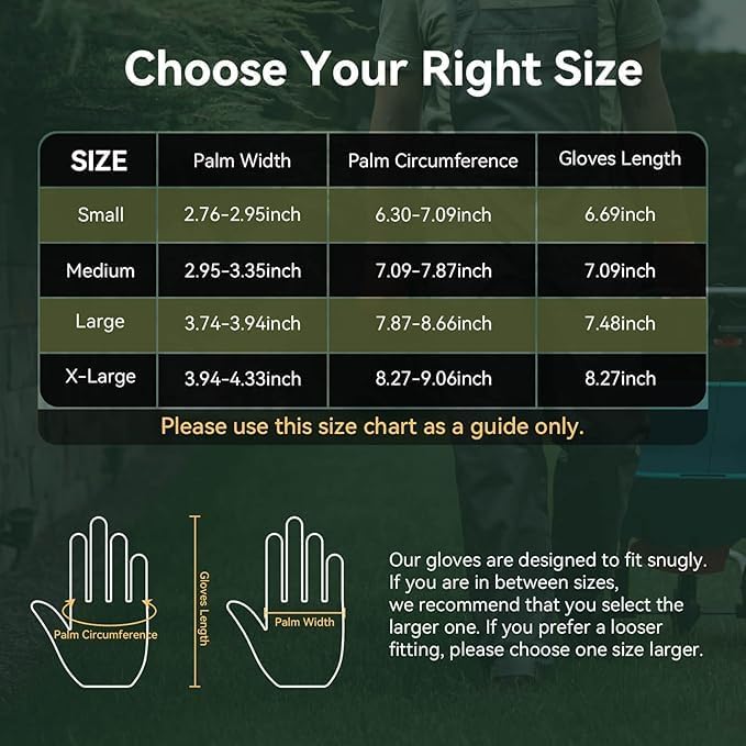 Men's & Women's Breathable Deerskin Palm Touchscreen Gloves for Cycling, Gardening, Hiking - Lightweight & Sweat-Absorbent Outdoor Work Gloves