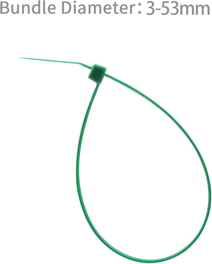 XINGO 1000 PCS 8 inch Garden Green Cable Zip Ties, 18lb Strength, Small Tie Wraps Self-Locking Nylon Zip Ties for Indoor and Outdoor Use (Dark Green)