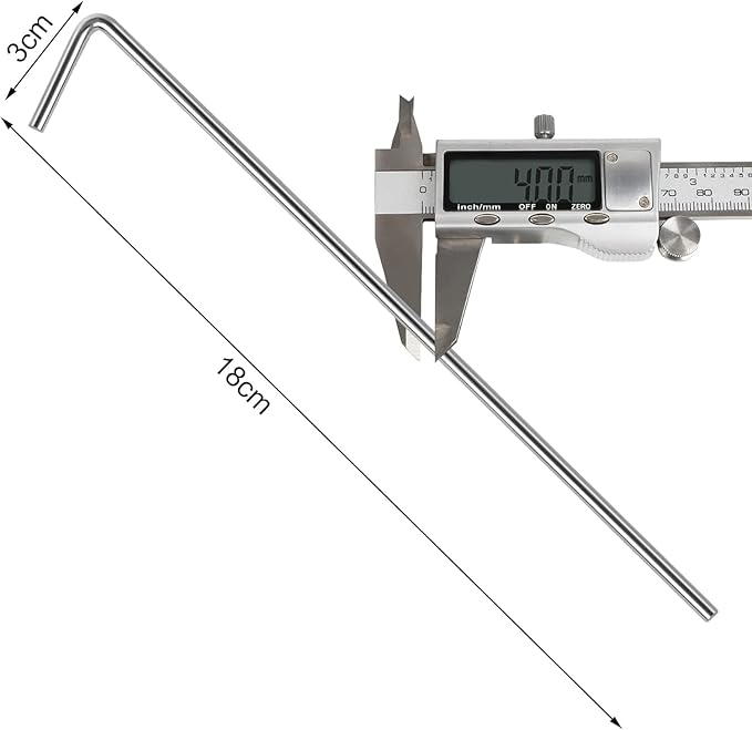 Oligei 23 Pack Tent Stakes, Heavy Duty Metal Tent Pegs, Hooked, Silver, Perfect for Camping, Gardening & Outdoor Decorations