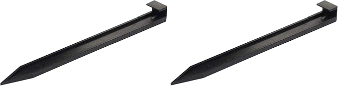 EasyFlex 10 in. Landscape Anchoring Stake Pack - 10 Ct., Black (Pack of 2)