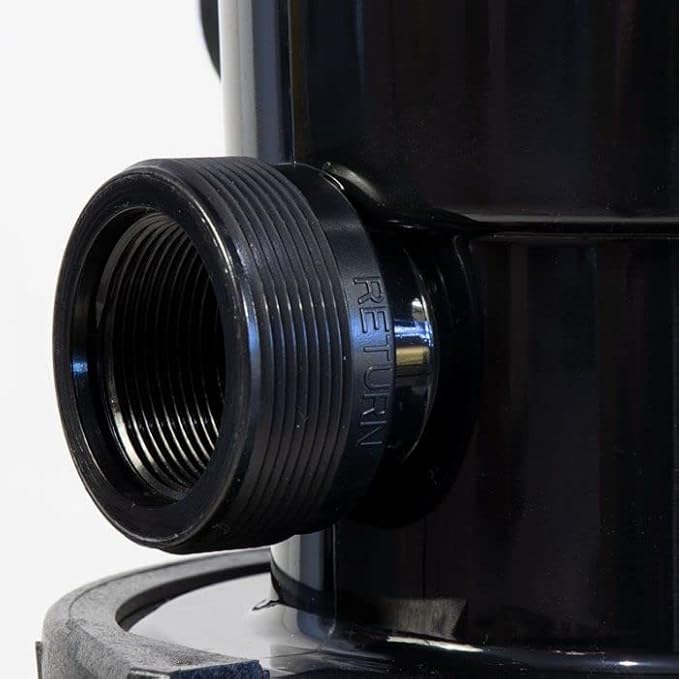 Doheny's Pool Pro 24" Sand Filter w/Valve | 4-Position Dial Valve, 360° Rotation & Flange Clamp | Ideal for Above Ground Pools Up to 23,520 Gallons | Easy-Access Drain Plug for Winter Maintenance