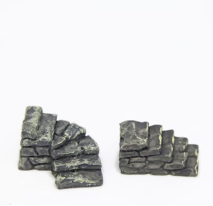 1Pc Miniature Resin Bridge Stair Stone Straight Bridge Stairs Steps Garden Fairy Ornament Flower Pot Plant Micro Landscaping Decor Bonsai Craft Straight Stairs Outdoor Garden Sculptures and Statues