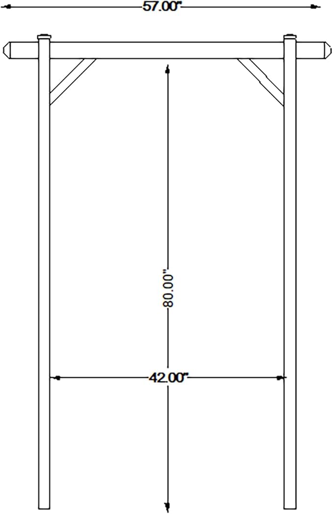 Dura-Trel Elmwood Arbor, Vinyl Garden Archway for Outdoors, 57" x 85", White - Backyard Decorative Arch for Pathways & Entrances w/ Trellis Sides for Climbing Plants, Vines & Flowers