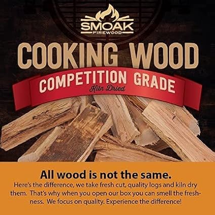 Smoak Firewood Cooking Wood Mini Splits - USDA Certified Kiln Dried (Maple, 5-6in Tiny Pizza Oven Wood) for Portable Pizza ovens (729 Cubic Inches)